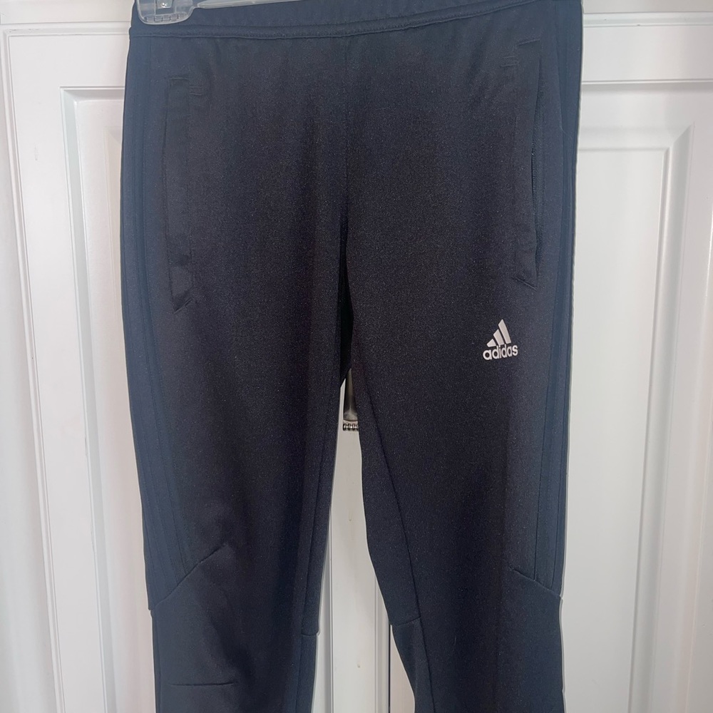 Adidas Womens Climacool‎ Athletic Ankle Zip Track Pants 2XS Black - Picture 2 of 5